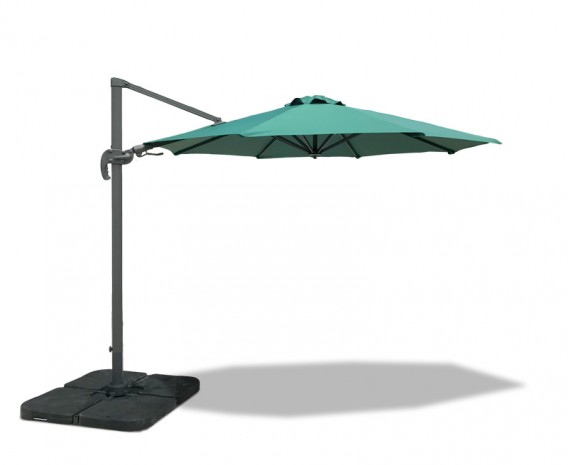 Large Umbra Cantilever Parasol 3m with canopy rotating function