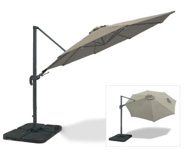 Large Umbra  Cantilever Parasol 3m with canopy rotating function