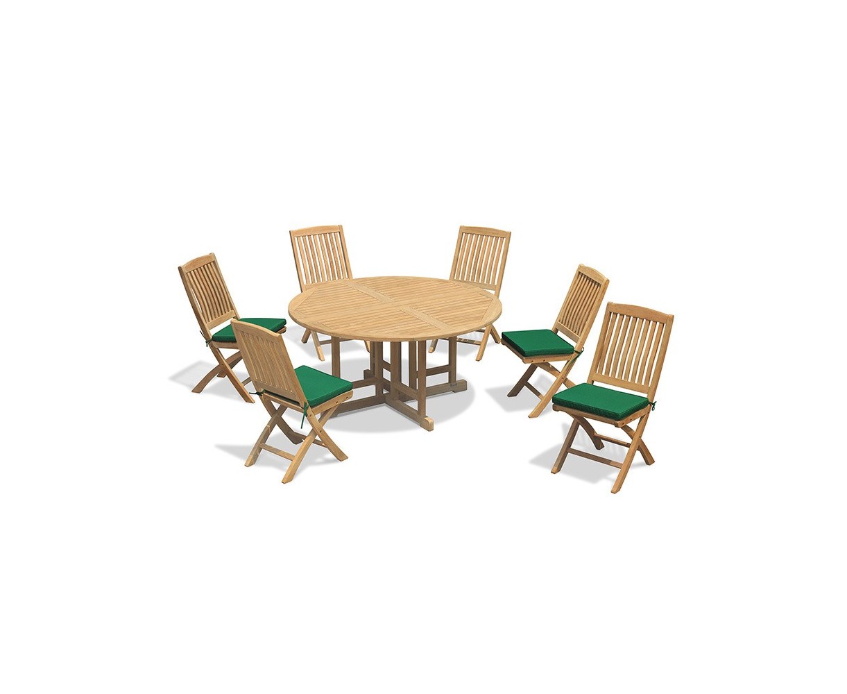 Berrington Seat Drop Leaf Garden Table and Bali Folding Chairs