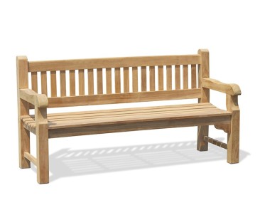 Braemar 4 Seater Teak Garden Bench – 1.8m