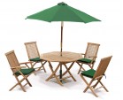 Suffolk Octagonal Folding Garden Table and Chairs Set