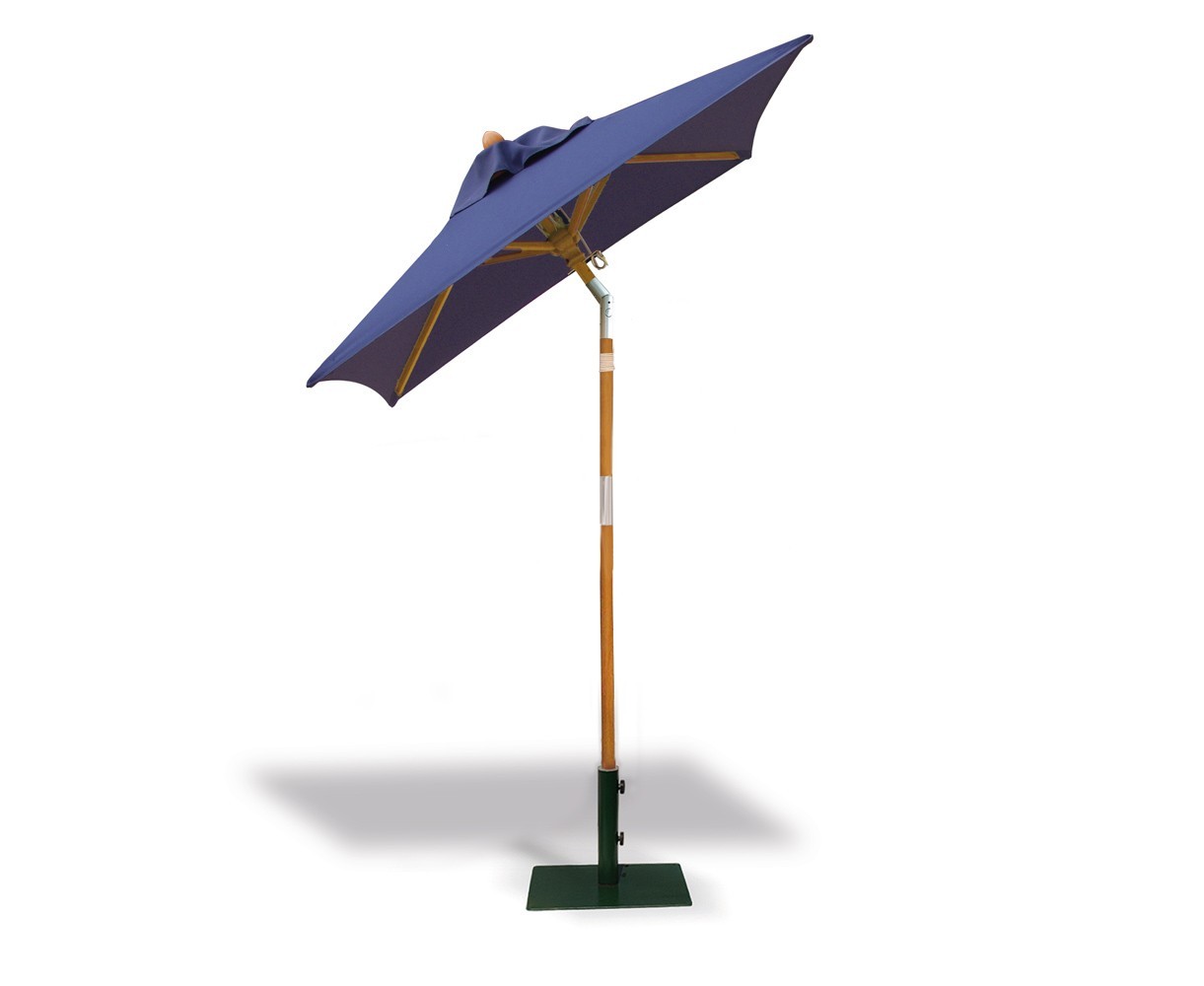 Square Tilting Garden Parasol 1.5m - FSC Eucalyptus Hardwood Parasol