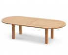 Titan Extra Large 3m Teak Oval Garden Table - 3m (New Style)