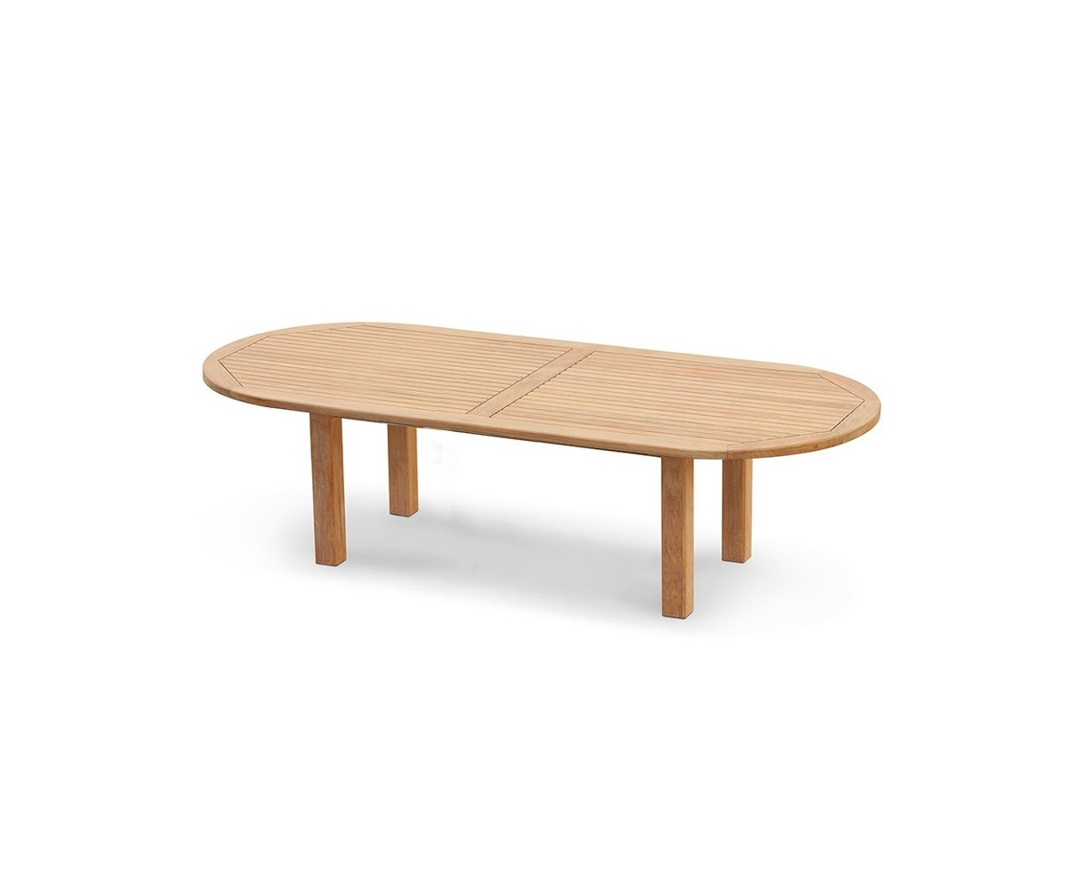 Titan Extra Large 3m Teak Oval Garden Table - 3m (New Style)