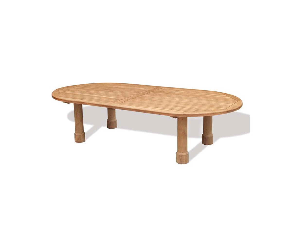 Titan Teak Oval Garden Table - 3m x 1.2m