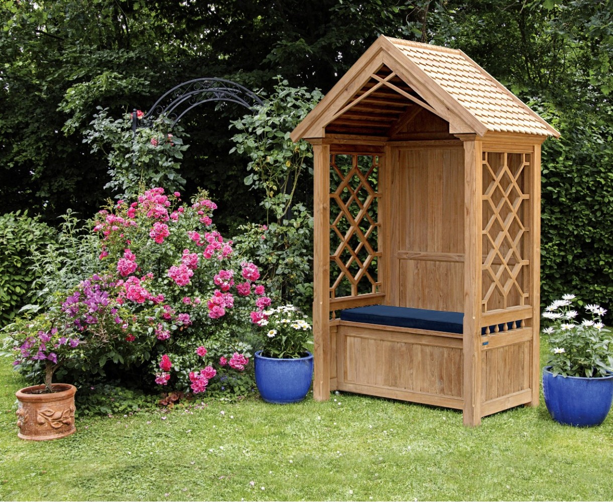 Teak Garden Arbour Bench