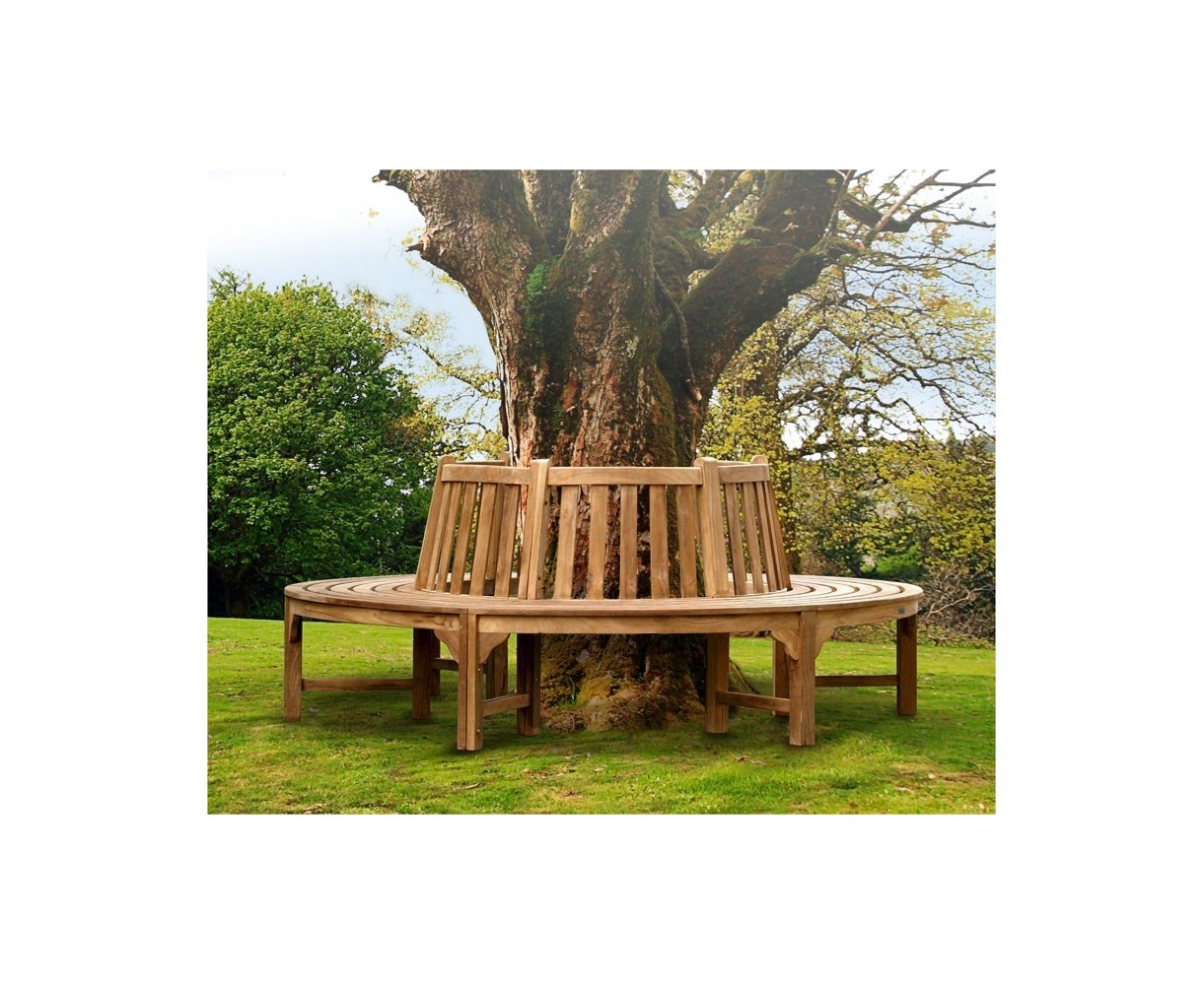 Teak Circular Tree Bench - 220cm