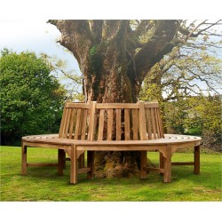 Teak Circular Tree Bench - 220cm