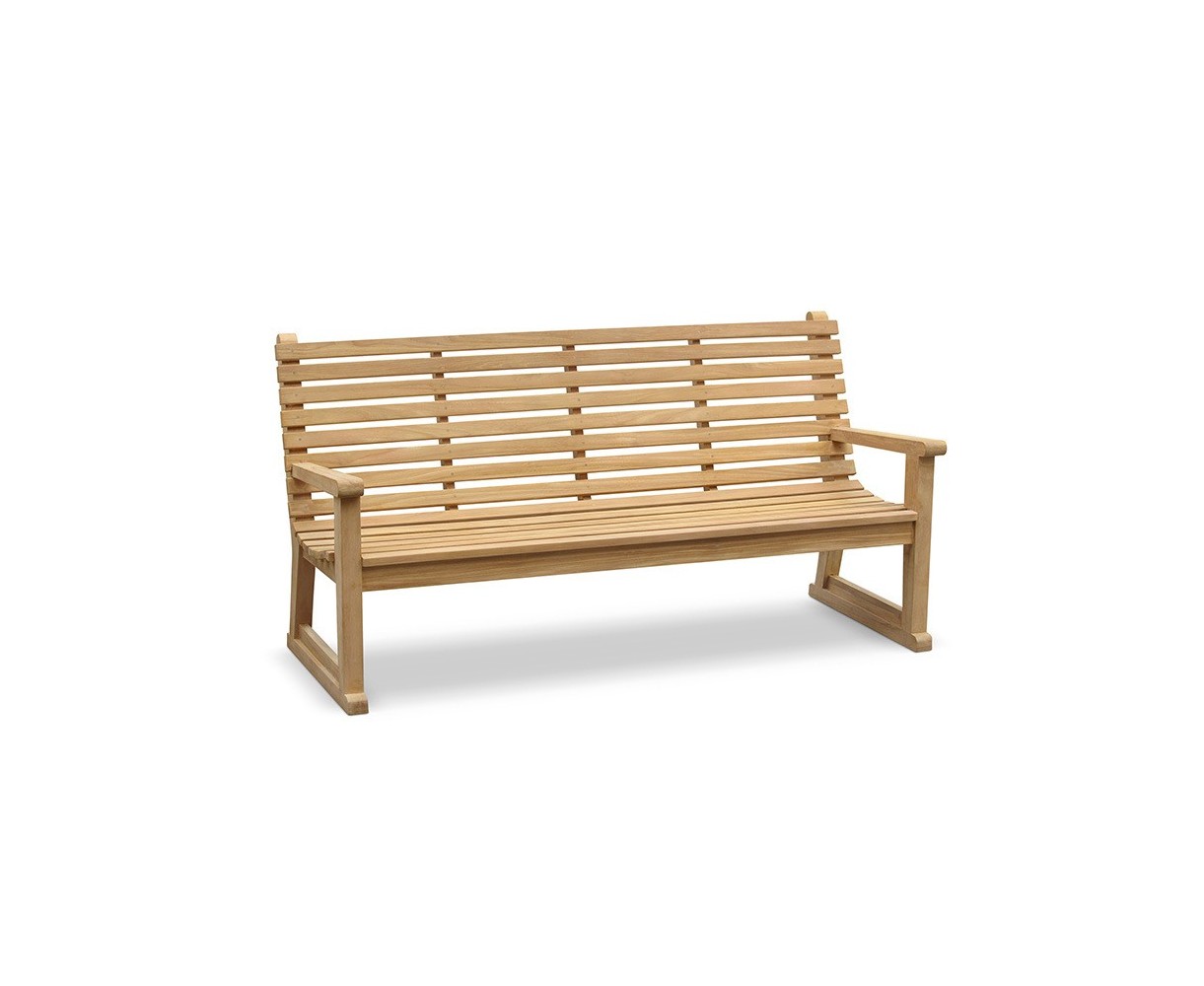 Teak Primrose Sled Park Bench - 1.8m