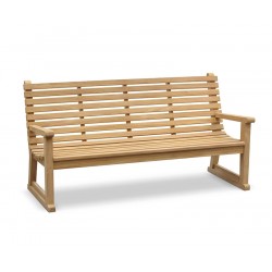 Teak Primrose Sled Park Bench - 1.8m