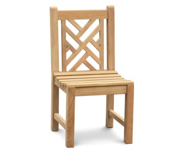 Princeton Teak Garden Lattice Back Chair - Dining Chairs