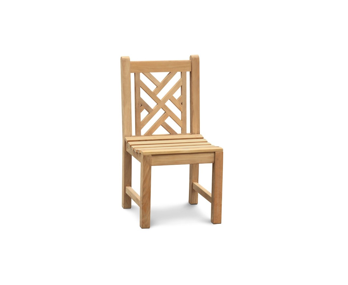 Princeton Teak Garden Lattice Back Chair