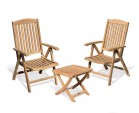 Cheltenham Outdoor Recliner Chairs Set with Footstool