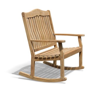 Rose Garden Teak 2 Seater Rocking Outdoor Bench – 1.2m