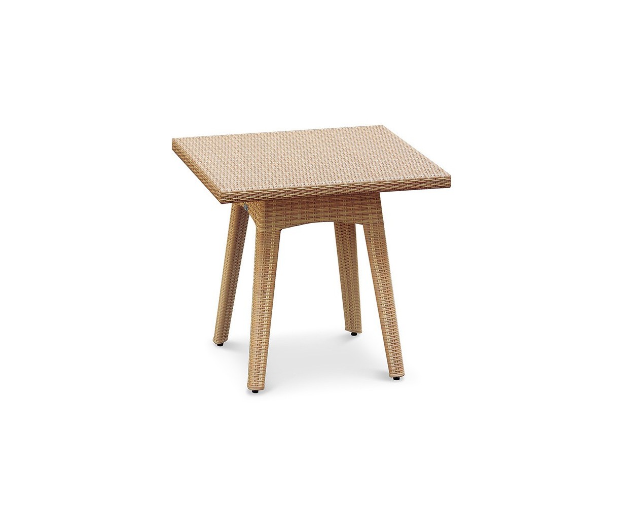 Riviera Square Rattan Dining Table – 0.8m