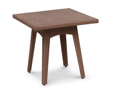 Riviera Square Rattan Dining Table – 0.8m