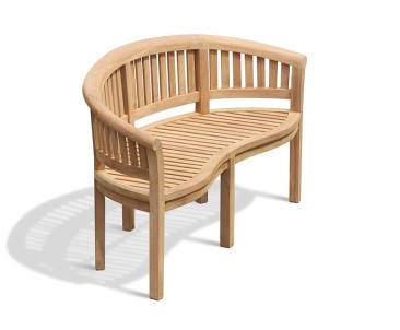 Wimbledon Banana Bench, Coffee Table & Armchairs Set