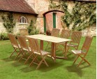 Shelley Gateleg Folding Garden Table and Chairs Set