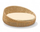 Oyster Open Weave Rattan Daybed