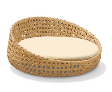 Oyster Open Weave Rattan Daybed