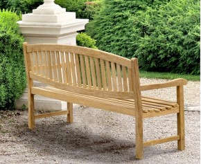 Ascot Teak 4 Seater Garden Bench - Large Garden Benches
