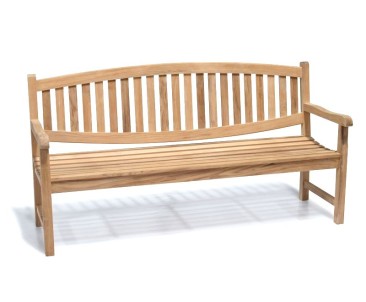Ascot Teak 4 Seater Garden Benches | Modern Outdoor Bench