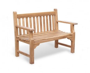 Taverners Teak 2 Seater Garden Bench - Taverners Benches