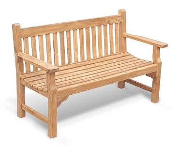 Taverners Teak 3 Seater Garden Bench - Memorial Benches