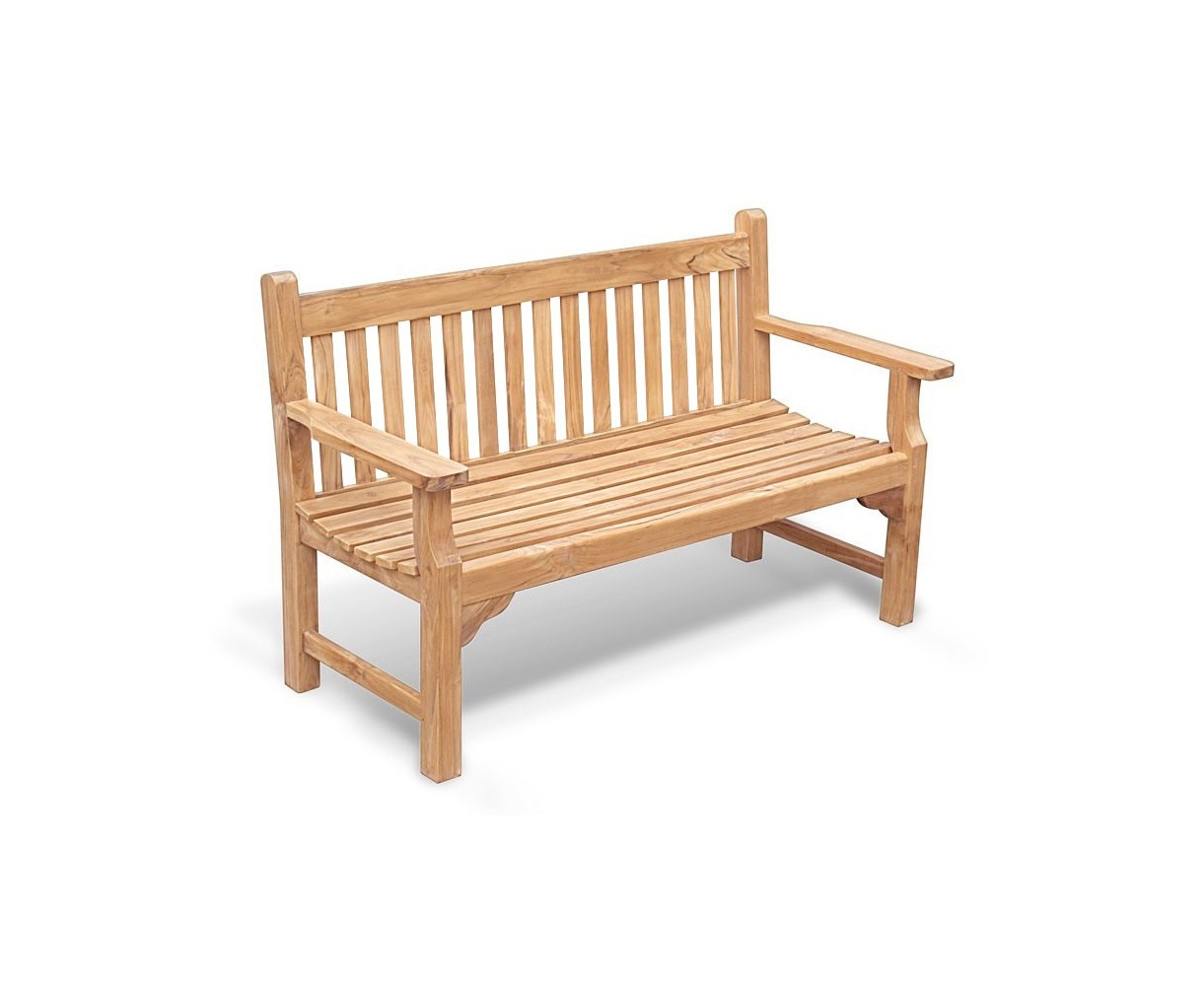 Taverners Teak 3 Seater Garden Bench