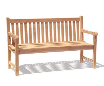 Windsor Teak 5ft Garden Bench - Park Benches