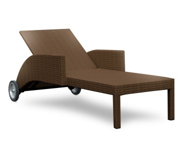 Sorrento Multi Position Rattan Sun Lounger