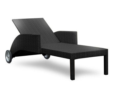 Sorrento Multi Position Rattan Sun Lounger