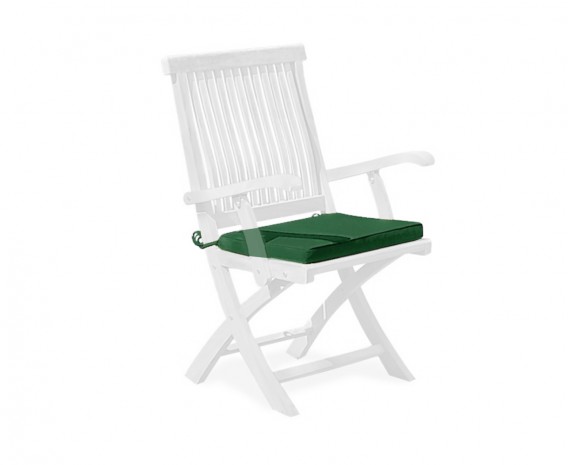 Folding Outdoor Chair Cushion With Ties, Outdoor Folding Chair Pads