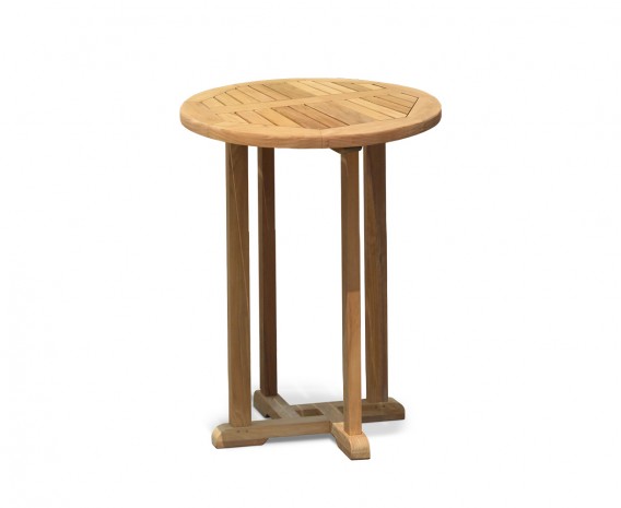 Canfield Bistro Style Garden Teak Bar Table, Teak Outdoor Bar Table And Stools