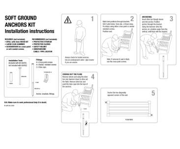 Ground Anchor, Bench Anchor, Soft Ground incl installation Tools