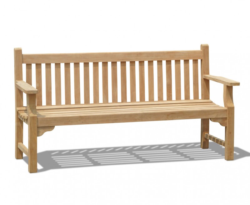 Taverners Teak 4 Seater Garden Bench Public Bench