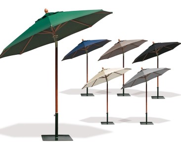 Octagonal 2.5m Patio Parasol - Hardwood Parasol