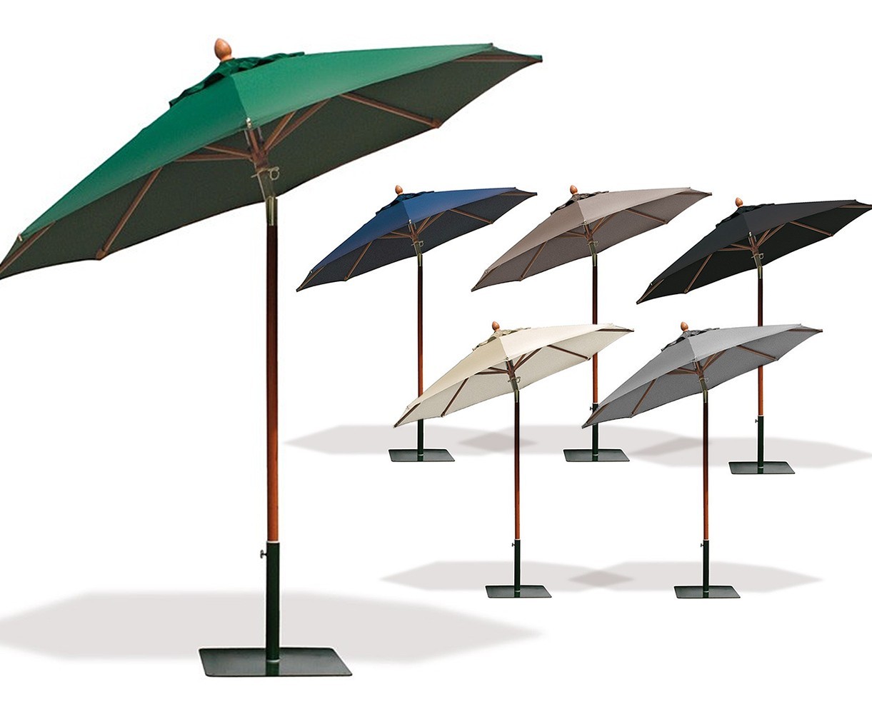 Octagonal 2.5m Patio Parasol - Hardwood Parasol