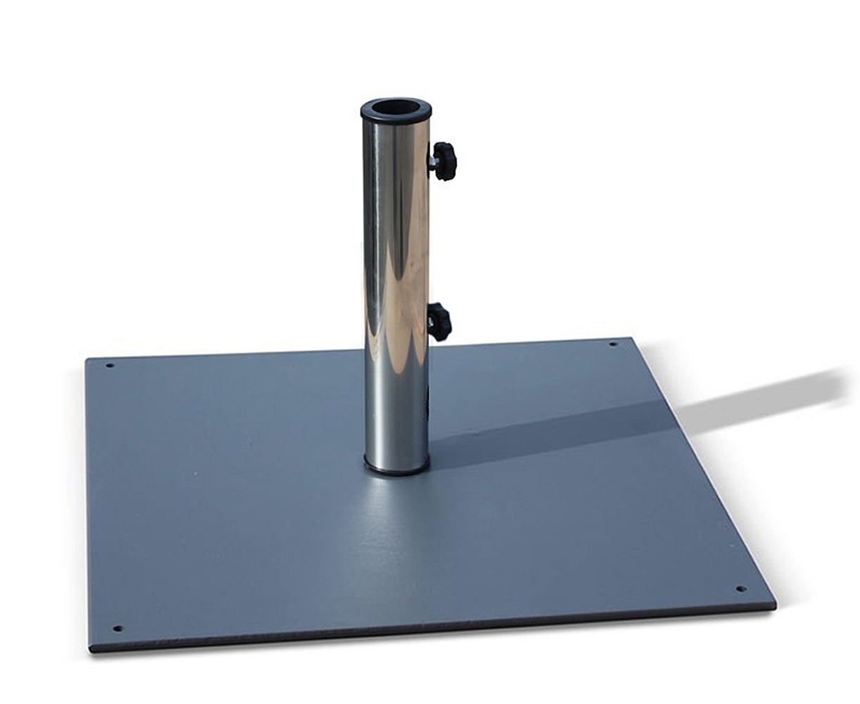 Grey Large 20kg Stainless Steel Parasol Base | Garden ...