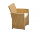Eclipse Wicker Patio Chair, flat weave