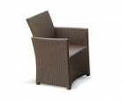 Eclipse Wicker Patio Chair, flat weave