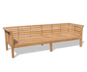 Bahama Extra Large Teak Garden Daybed – 2.7m