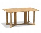 Shelley Teak 5ft Garden Rectangular Folding Gateleg Dining Table