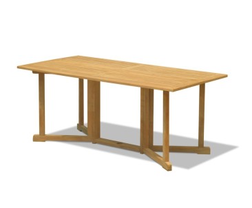 Shelley Gateleg Folding Garden Table and Chairs Set | 8 Seater Dining Set