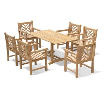 Hilgrove 6 Seater Garden Dining Set with Armchairs