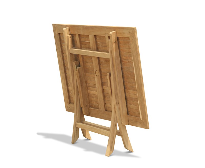 Rimini Teak Folding Garden Table and 4 Arm Chairs