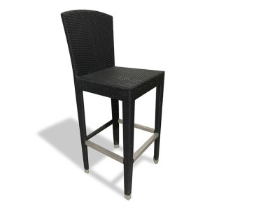 Woven Bar Chair, Black - NEW: End of line