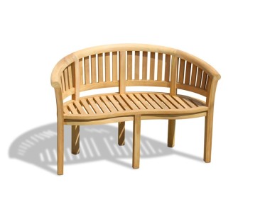 Wimbledon Bijou Teak Banana Bench