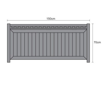 Windsor Teak 5ft Garden Storage Bench with Arms