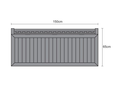 Windsor 5ft Teak Outdoor Storage Bench